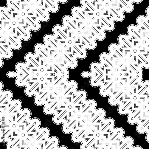 Design seamless zigzag decorative pattern