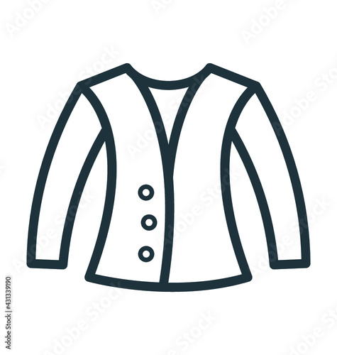 Casual Coat Vector Icon