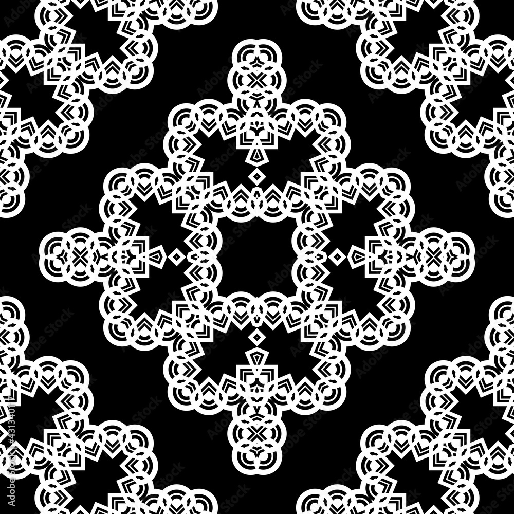 Design seamless decorative lacy pattern Design seamless decorative lacy pattern