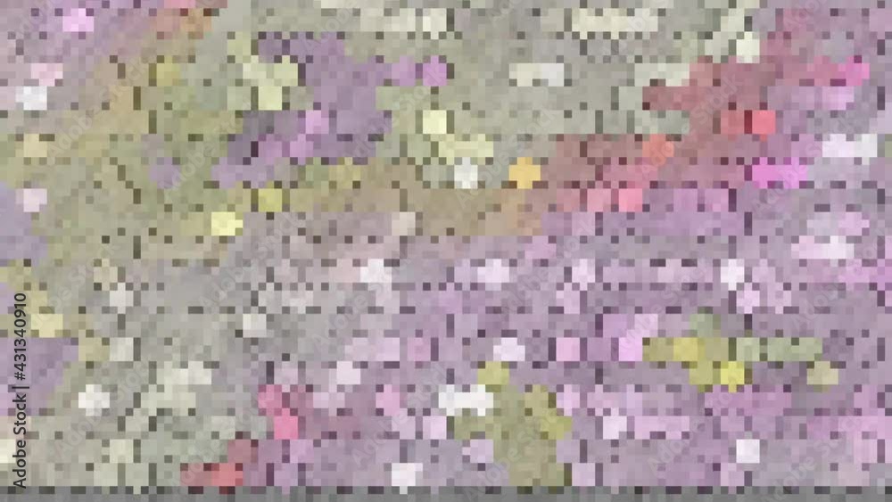 Abstract animations from where pixels move horizontally and quickly ...