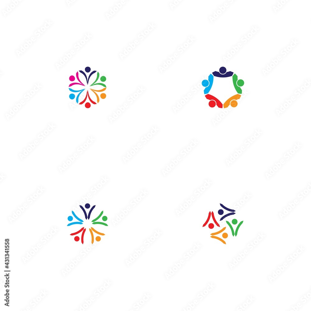 Community, network and social icon Community, network and social icon