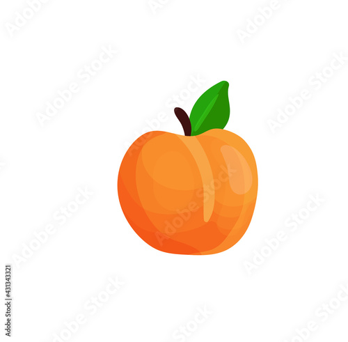 beautiful bright color illustration of fruit on the background