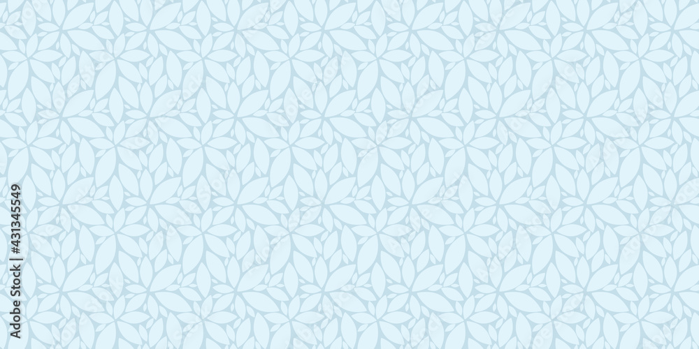 Blue leaves seamless pattern vector background Blue leaves seamless pattern vector background