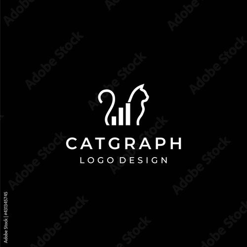 Canvas Print Clean and unique logo about cats and graphics.
EPS10, Vector.