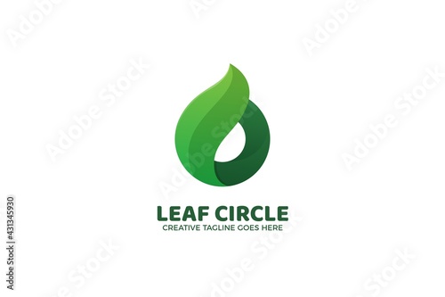 Letter O Organic Nature Logo Template
