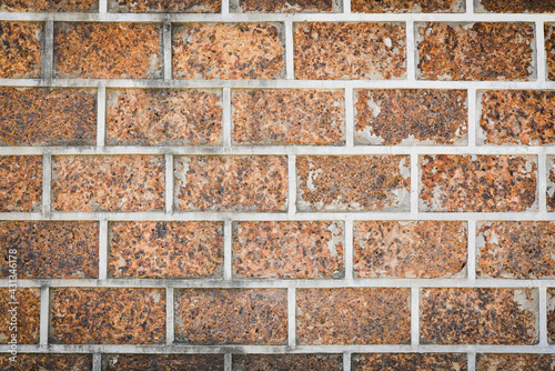 Walls made of laterite and cement for texture background photo