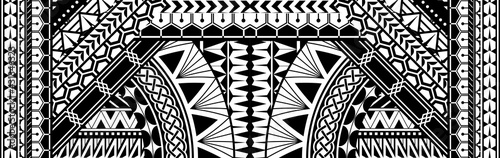 Polynesian ethnic pattern