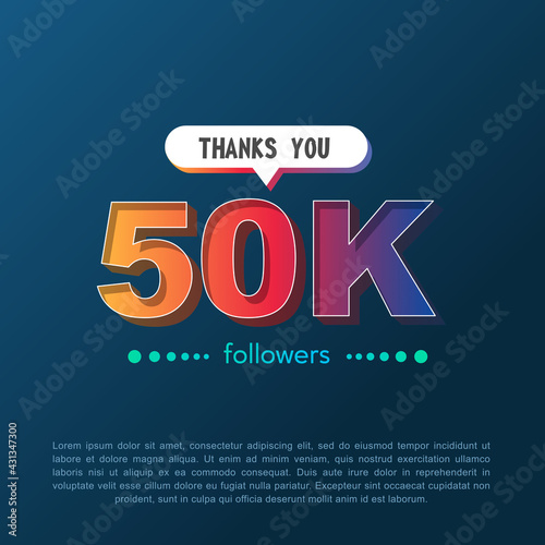 Thank You Template 50k Followers