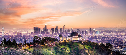 Los Angeles Griffith Observatory sunset © Larry Gibson