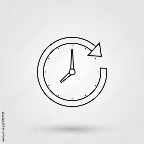 Obraz na plátně Time concept icon