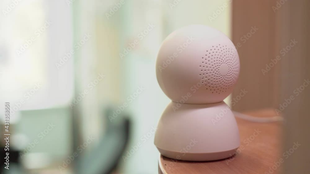 Ip security home camera. Smart home and security concept Ip security home camera. Smart home and security concept