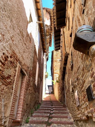 narrow street in the old town of Gaillac photo