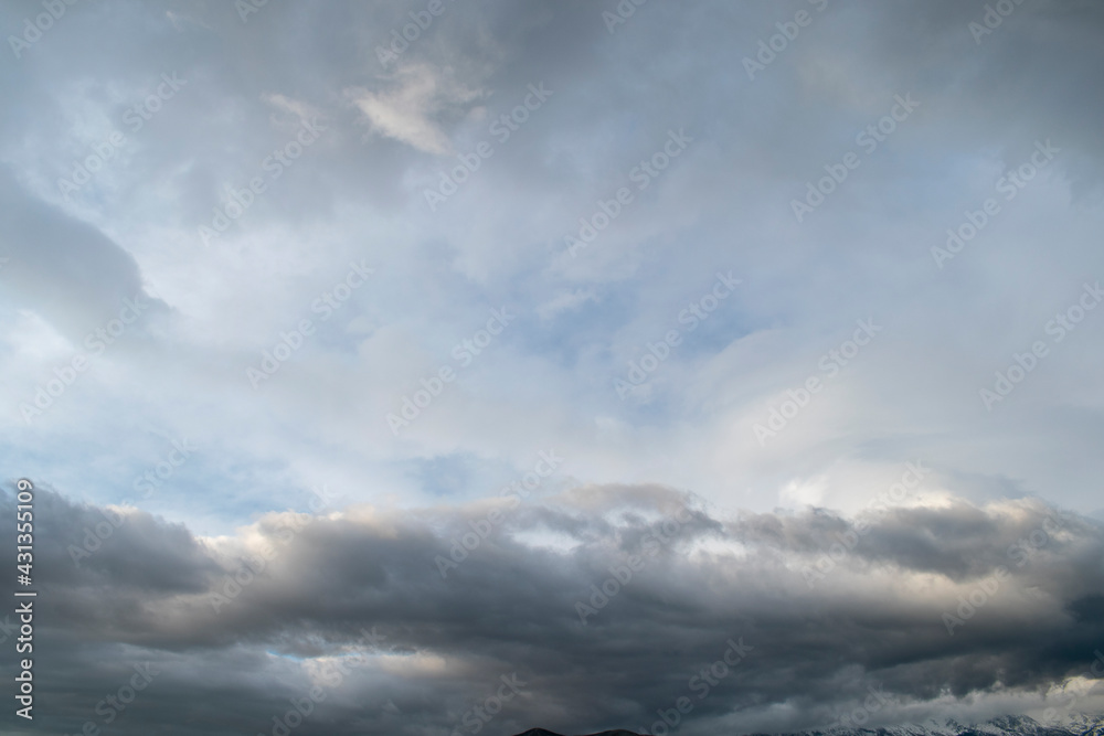 storm clouds over the sky