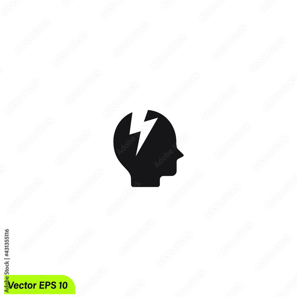 head icon dizzy symbol simple design element head icon dizzy symbol simple design element