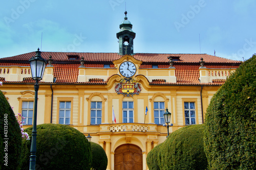Canvas Print sunny day in Libeň, Libeňský zámeček in Czech republic is beautiful place, Czech republic, CZ, Libeň, Prague, 04