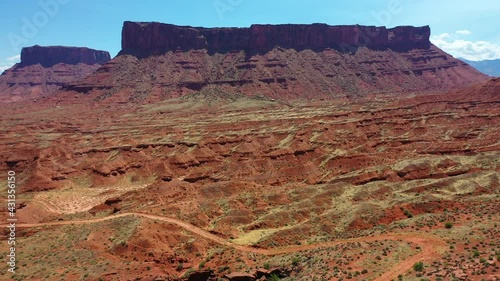 Aerial drone view over central Utah photo