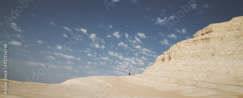 Scala dei Turchi. A rocky cliff on the coast of Realmonte, near Porto Empedocle, southern Sicily, Italy.
Turkish Staircase at sunset, Sicily(Italy) photo