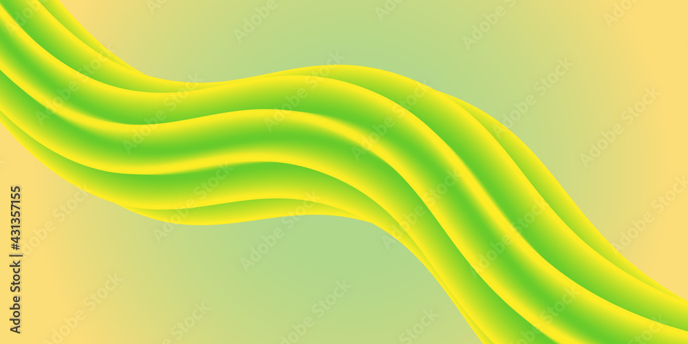 Soft green wavy surface. Minimalistic design. Vector 3d illustration. Abstract background. Multi-colored gradient substance. Modern cover template Soft green wavy surface. Minimalistic design. Vector 3d illustration. Abstract background. Multi-colored gradient substance. Modern cover template