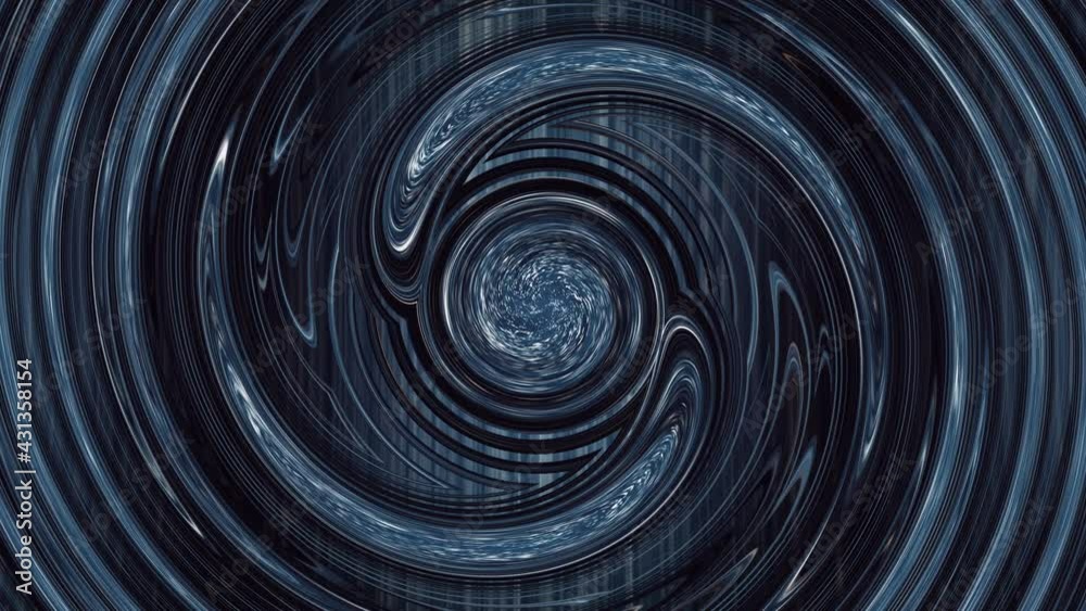 Abstract loop dark blue psychedelic twisting circles. Round striped swirling hypnotic rotating abstraction. Optical art effect illusion. Seamless looping technology animation. Round striped swirling. Abstract loop dark blue psychedelic twisting circles. Round striped swirling hypnotic rotating abstraction. Optical art effect illusion. Seamless looping technology animation. Round striped swirling.