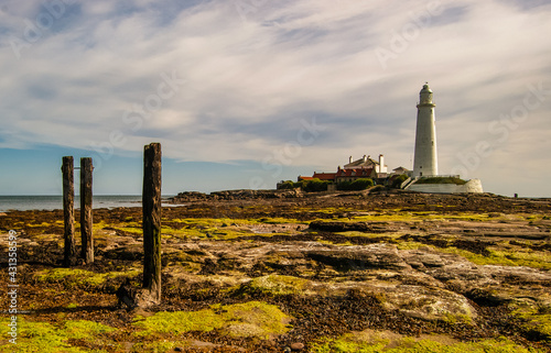 Εκτύπωση καμβά St Mary's Island and Lighthouse, Northumberland