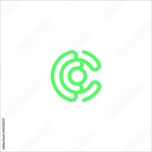 letter C logo design vector