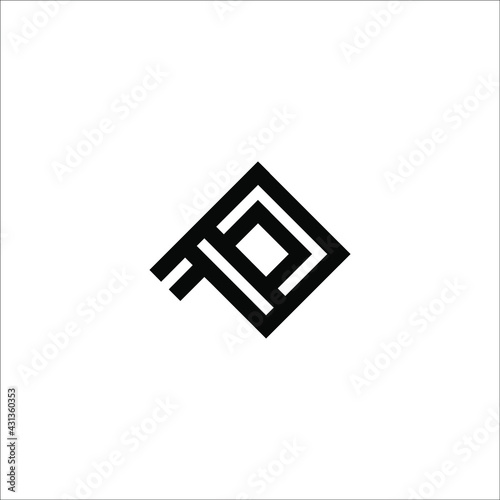 letter P logo design vector