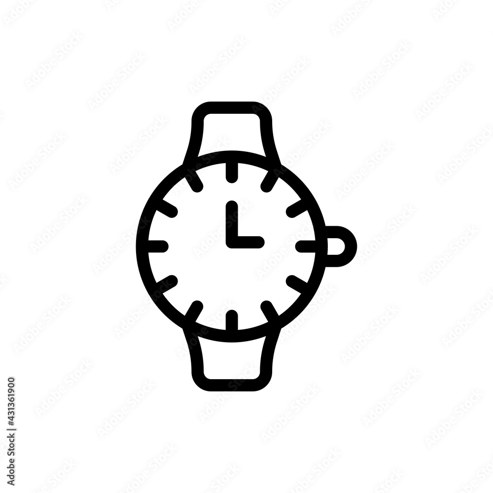 Wristwatch Vector Icon. Beauty and SPA Symbol EPS 10 File Wristwatch Vector Icon. Beauty and SPA Symbol EPS 10 File