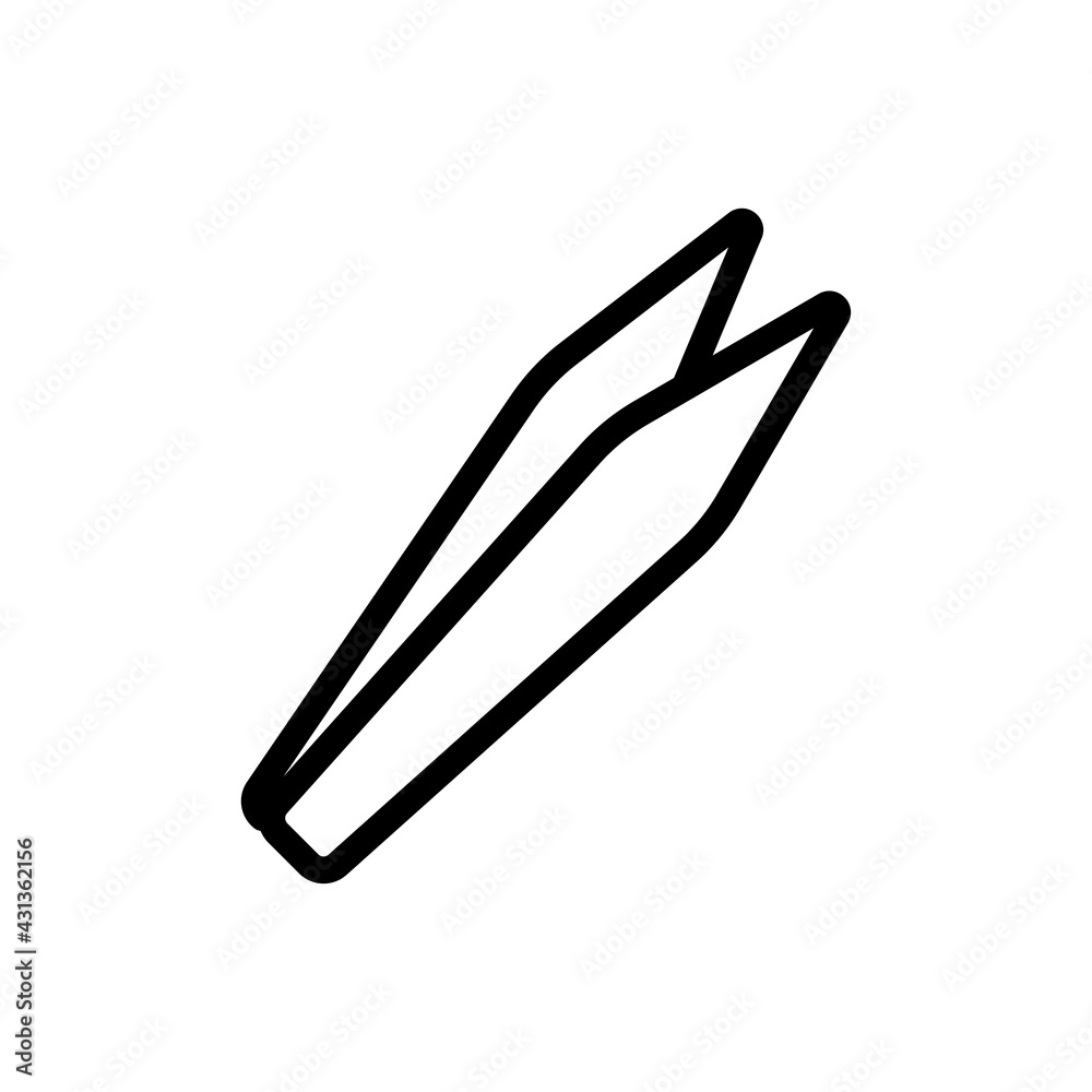 Tweezer Vector Icon. Beauty and SPA Symbol EPS 10 File Tweezer Vector Icon. Beauty and SPA Symbol EPS 10 File