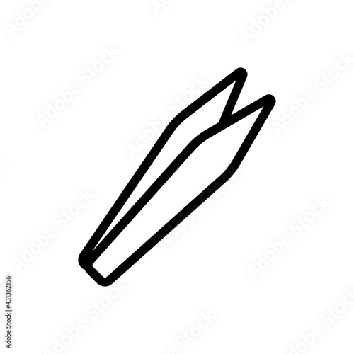 Tweezer Vector Icon. Beauty and SPA Symbol EPS 10 File