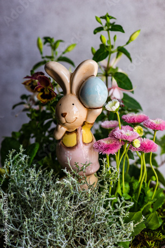 Easter floral composition photo