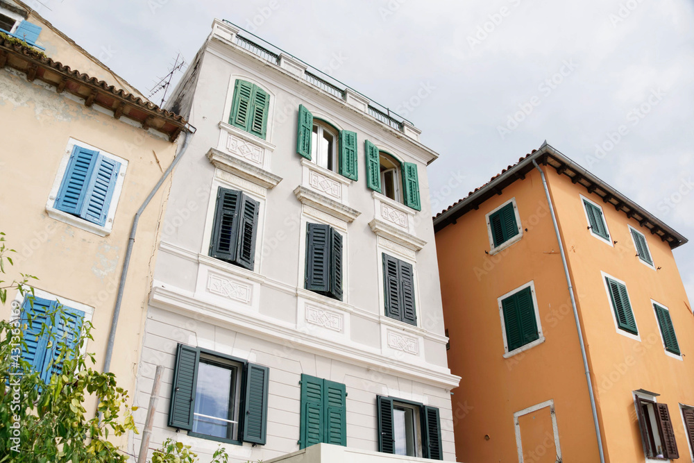 houses in the old town of island