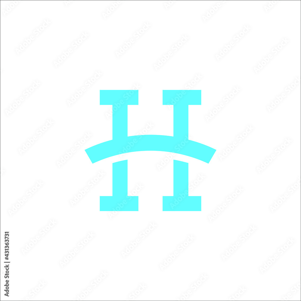 Obraz premium letter H logo design vector