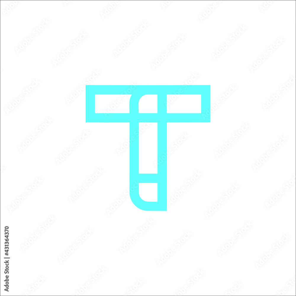 Obraz premium letter T logo design vector