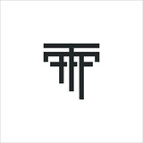 letter T logo design vector