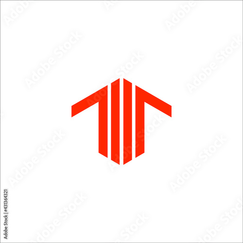 letter T logo design vector