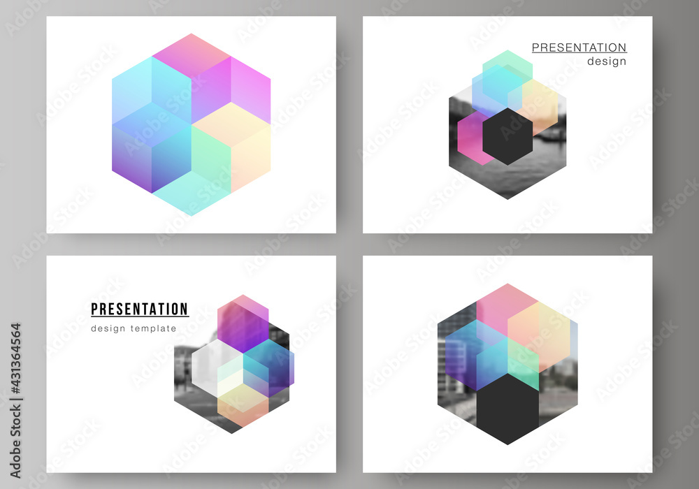 Vector layout of the presentation slides design business templates ...