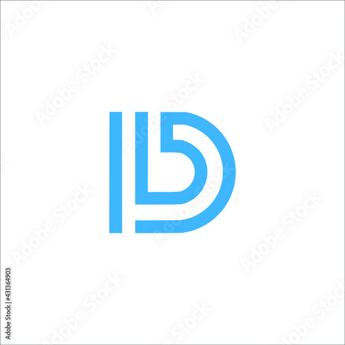 letter B logo design vector