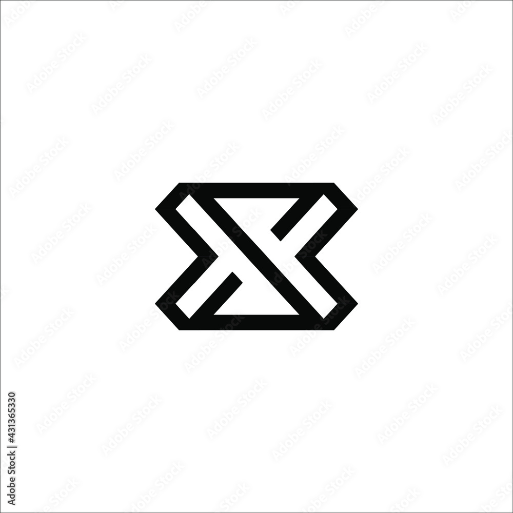 letter X logo design vector
