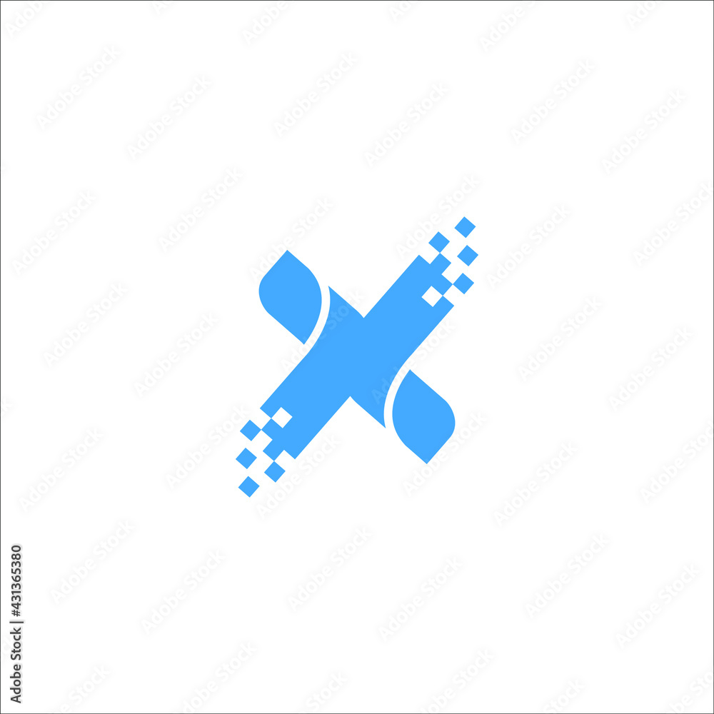 X pixel logo 