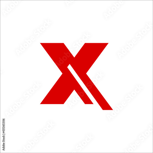 letter X logo design vector