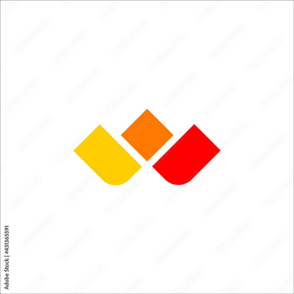 letter W logo design vector