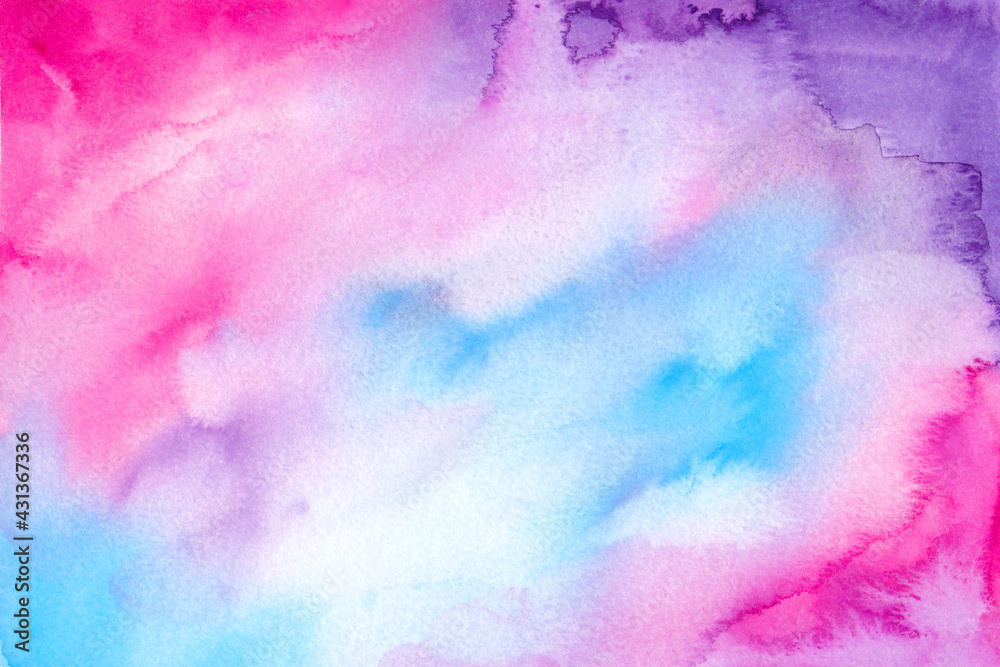 Colorful hand draw watercolor background