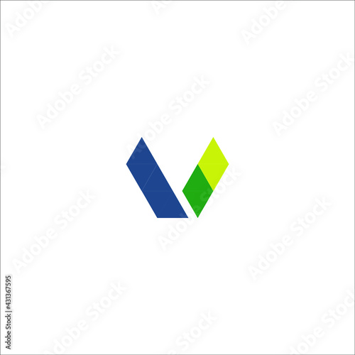 Free Download letter V logo design vector - GFXLoad