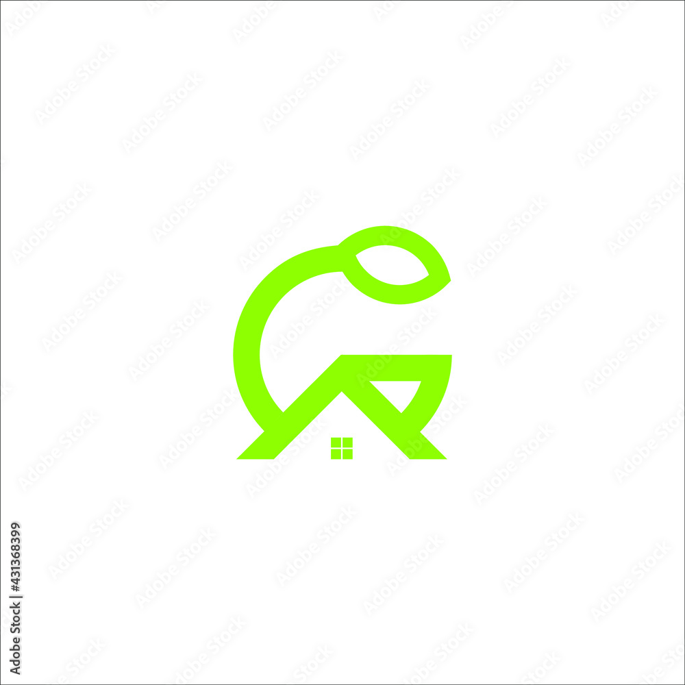 letter G home logo design vector letter G home logo design vector