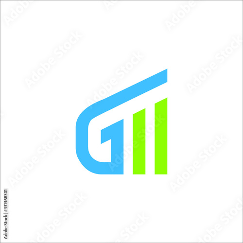 Graph letter G logo design vector 