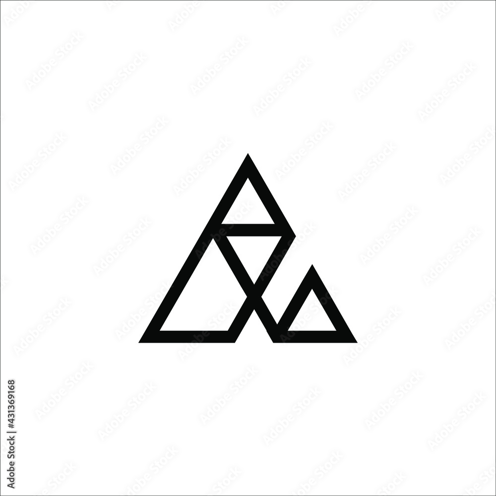 letter initial A logo design vector letter initial A logo design vector