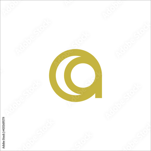 letter A logo design vector