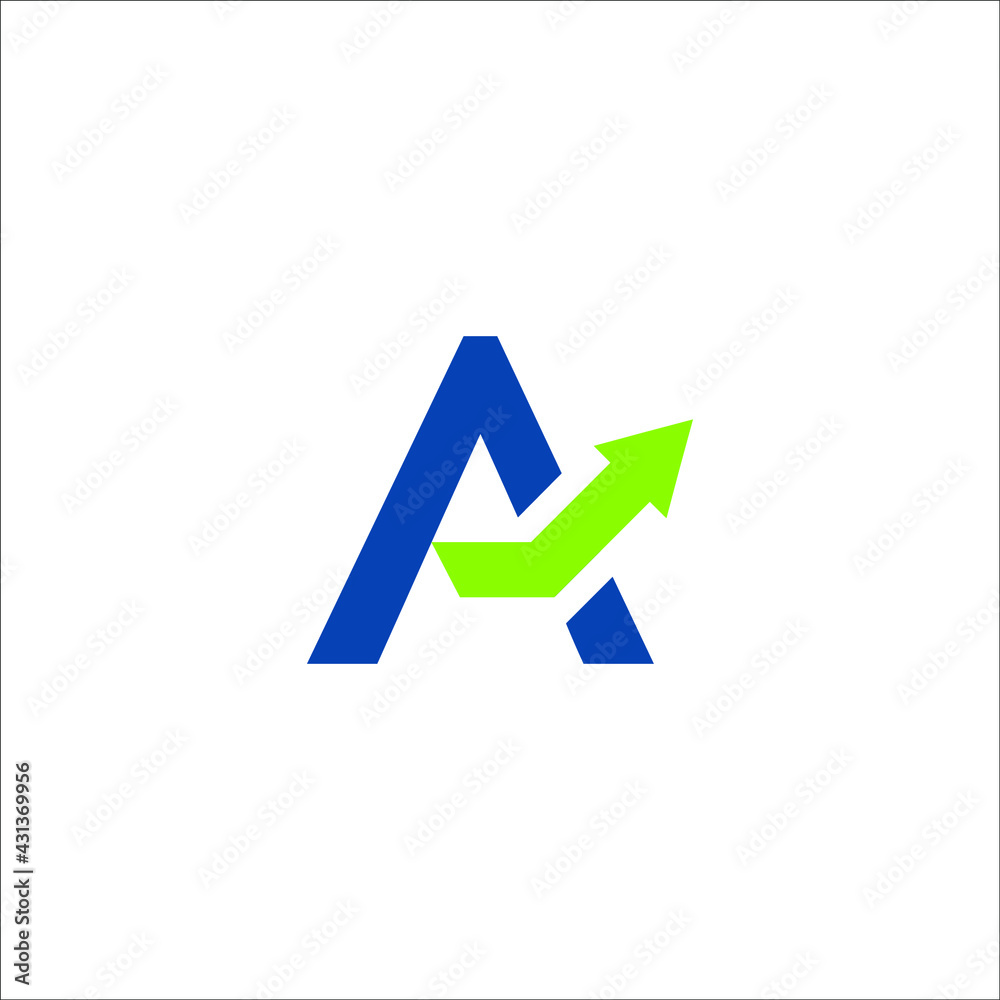letter A arrow logo design vector letter A arrow logo design vector