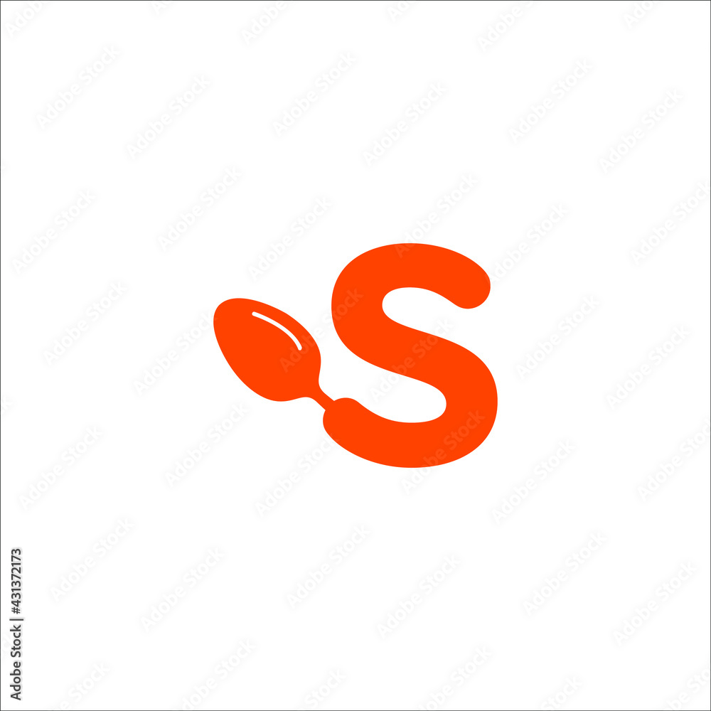 s spoon logo design vector s spoon logo design vector