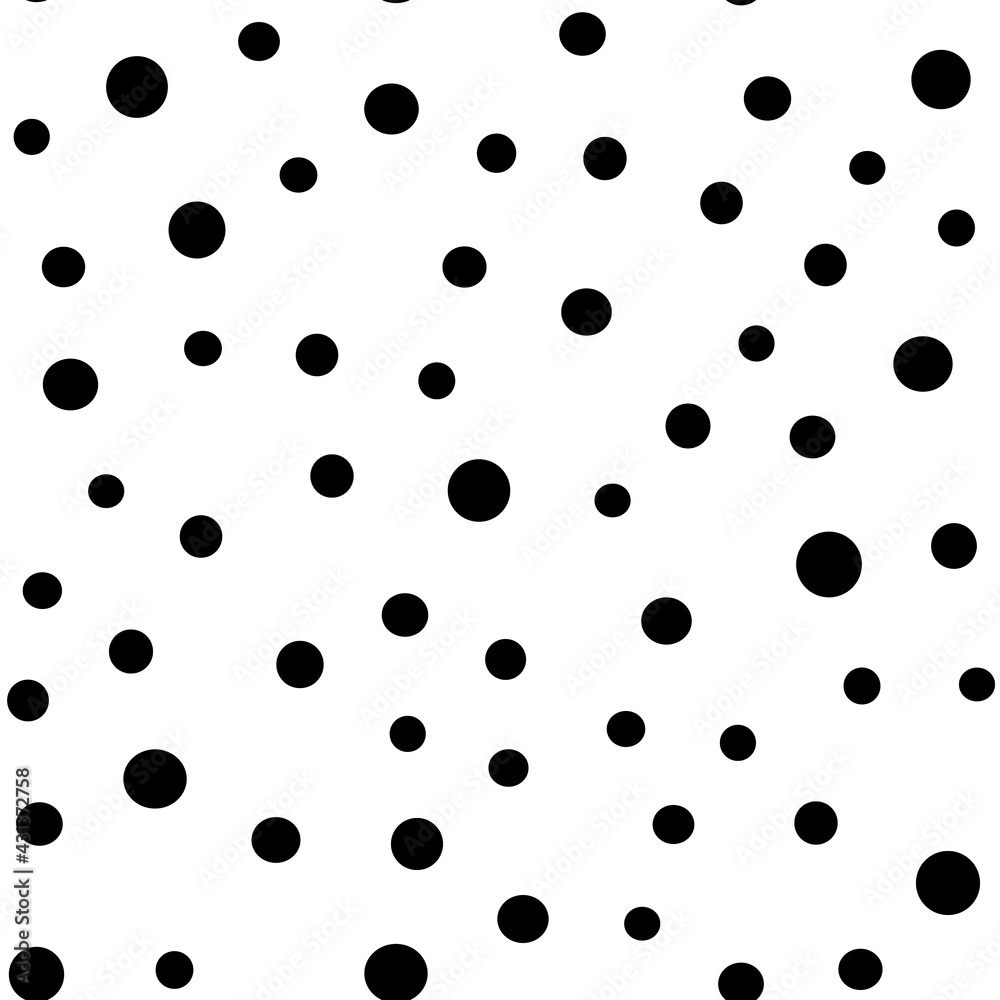 Dots seamless pattern. Random small circles texture background. Monochrome. Polka dots. Dots seamless pattern. Random small circles texture background. Monochrome. Polka dots.